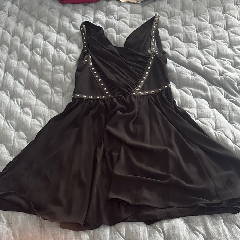 Elegant Black Studded Dress